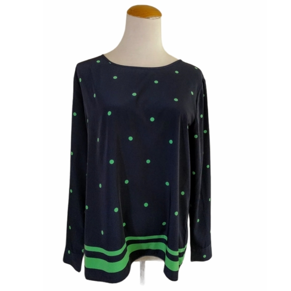 GAP NWOT Long Sleeves Polka Top Medium - Picture 3 of 9